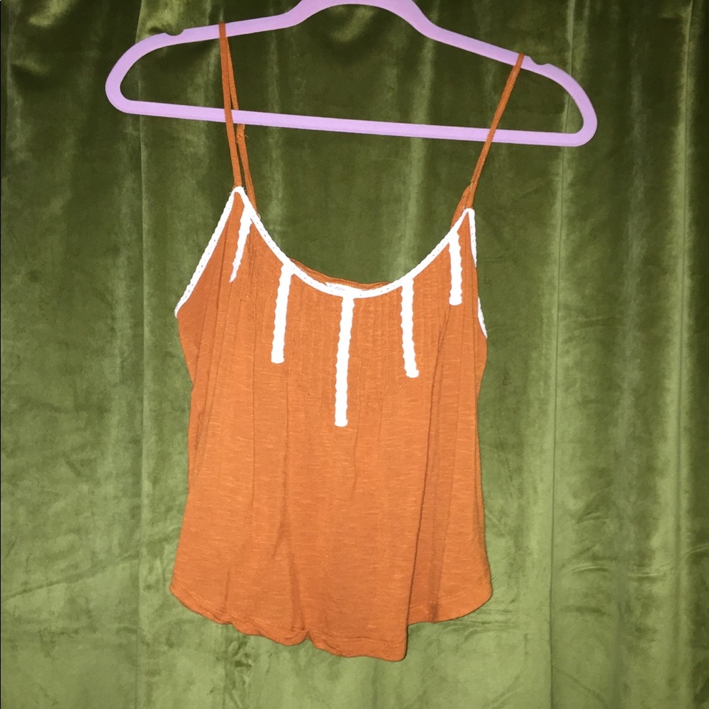 Burnt orange cropped tank